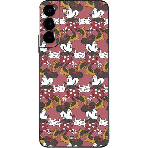 Disney Minnie Mouse Dancing Pattern Galaxy S22 Plus Skin